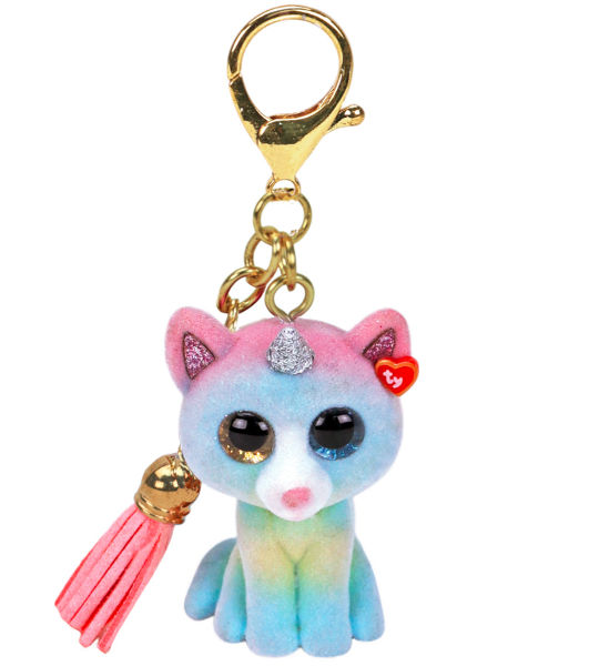 Image de  Porte clé peluche Ty Mini Boos licorne Heather 