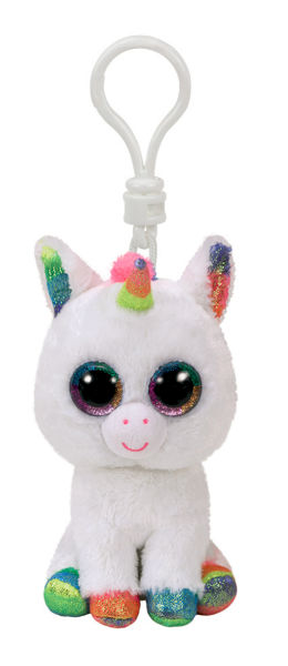 Image de  Porte clé peluche Ty Beanie Boo's licorne Pixy 