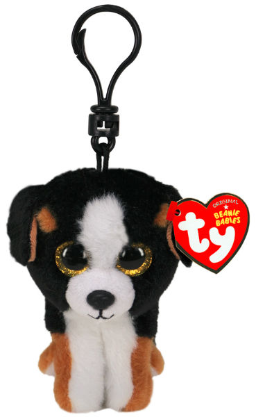 Image de  Porte clé peluche Ty Beanie Boo's chien Roscoe 