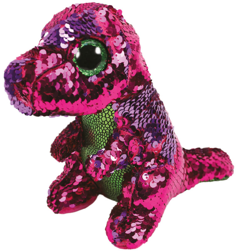 Image de  Moyenne peluche Ty Flippables dinosaure Stompy 