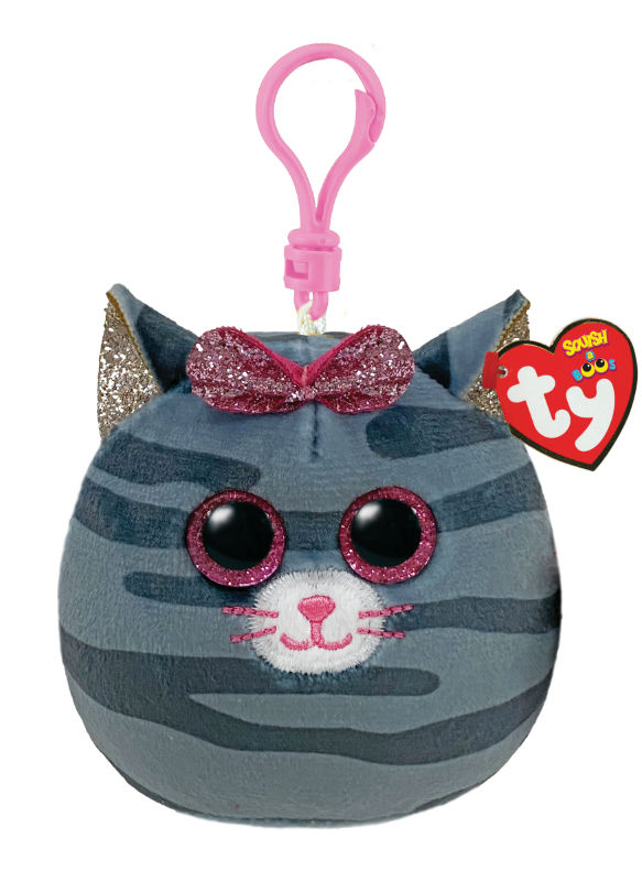 Image de  Porte clé peluche Ty Squish A Boos chat Kiki 