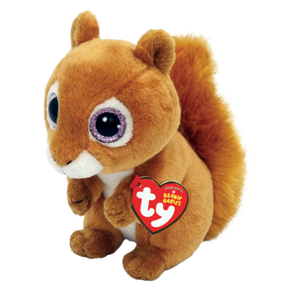Image de  Petite peluche Ty Beanie Babies écureuil Squire 