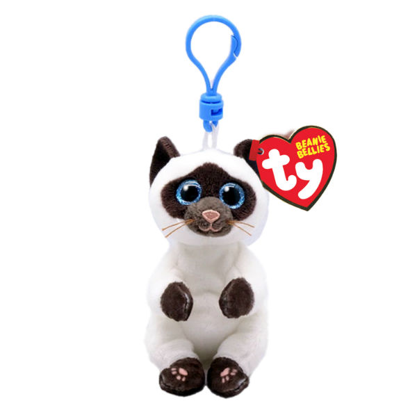 Image de  Porte clé peluche Ty Beanie Bellies chat Miso 