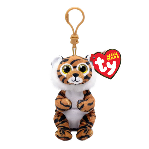 Image de  Porte clé peluche Ty Beanie Bellies tigre Clawdia 