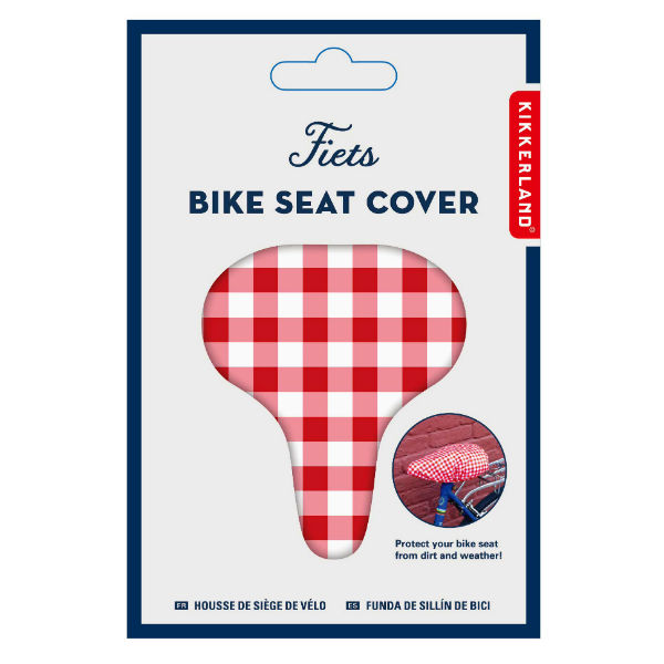 Image de  Housse selle de vélo vichy 