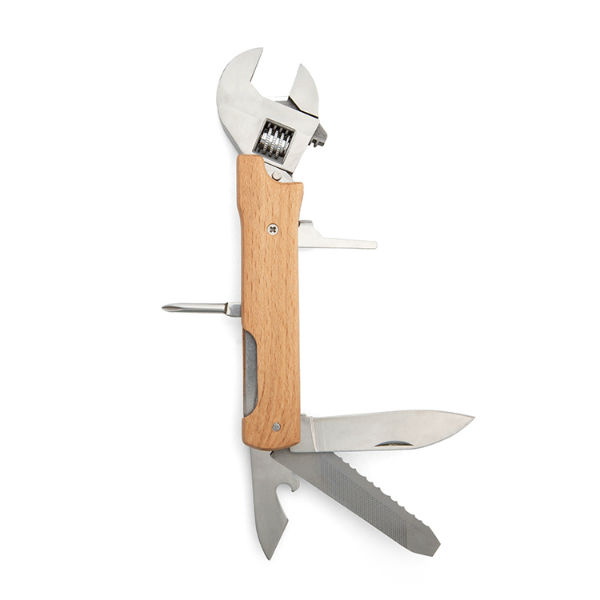 Image de  Multi-outils clé à molette bois 