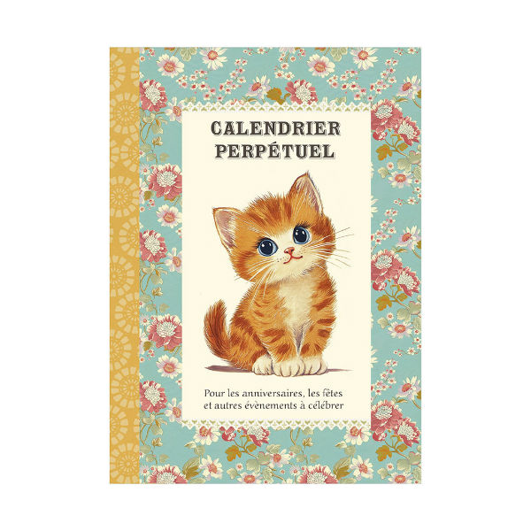 Image de  Calendrier perpétuel 15x21 12 pages chats 