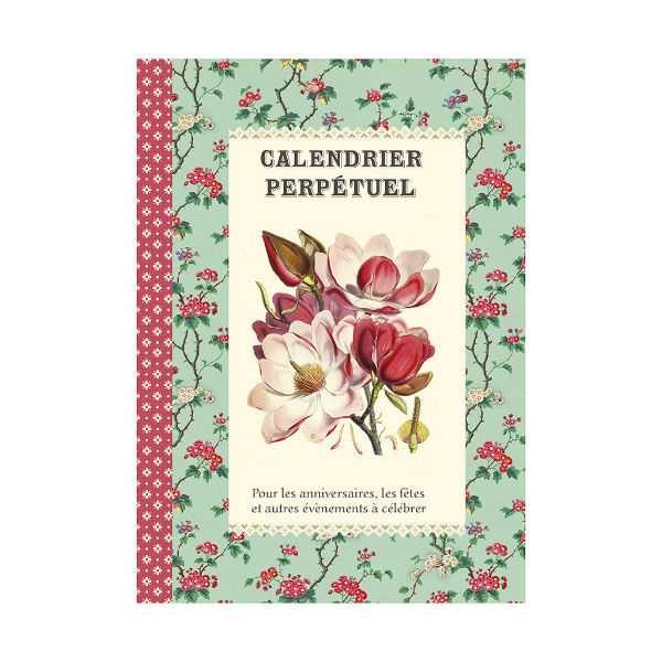 Image de  Calendrier perpétuel 15x21 12 pages fleurs 