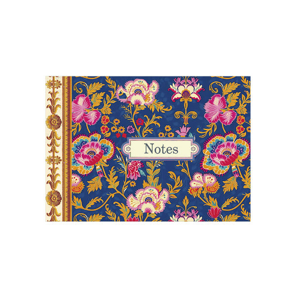 Image de  Mini cahier 15x10 48 pages Pattern violet fleurs jaunes 