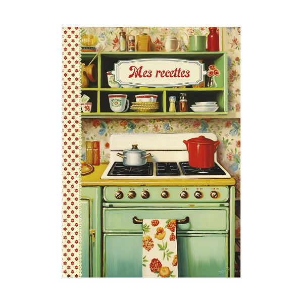 Image de  Cahier à thème 15x21 48 pages mes recettes 