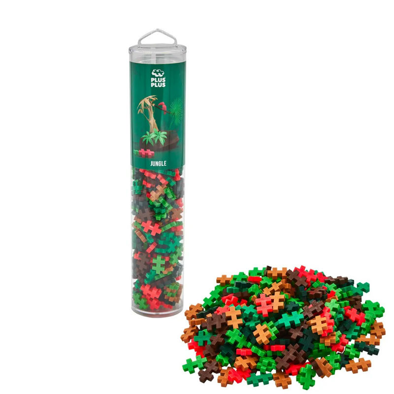 Image de  Méga tube Plus Plus Jungle - 240 pièces 