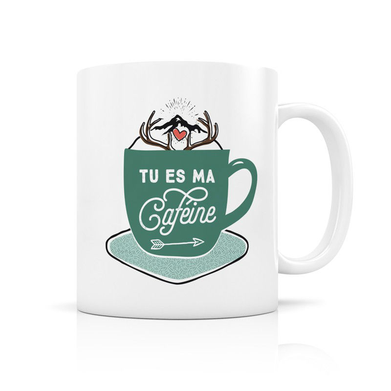 Image de  Mug porcelaine cafeine 