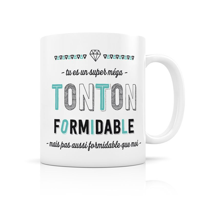 Image de  Mug porcelaine tonton formidable 