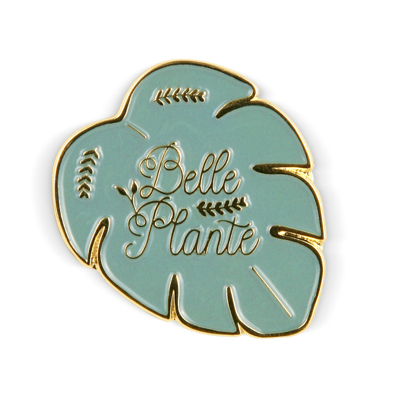 Image de  Pin's émaillé doré belle plante 