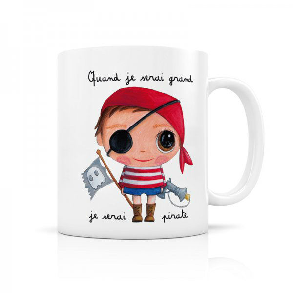 Image de  Mug porcelaine pirate 