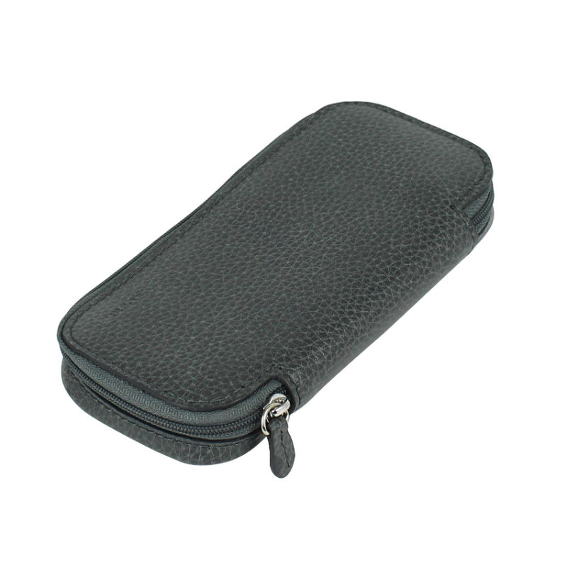 Image de  Etui zippe e-cigarette cuir gris 