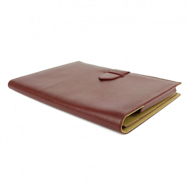 Image de  CONFERENCIER/ETUI TABLETTE UNIVERSEL A5 CUIR BORDEAU 