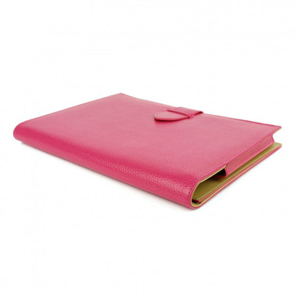 Image de  CONFERENCIER/ETUI TABLETTE UNIVERSEL A5 CUIR ROSE 