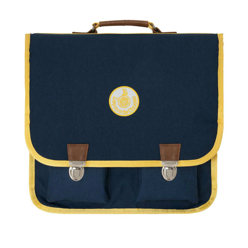 Image de  Cartable 35 cm marine jaune 
