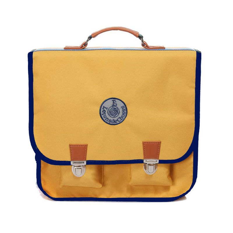 Image de  Cartable 35 cm moutarde bleu 