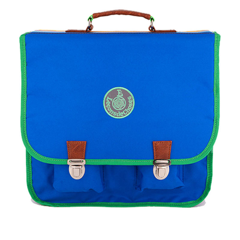 Image de  Cartable 35 cm bleu électrique vert 