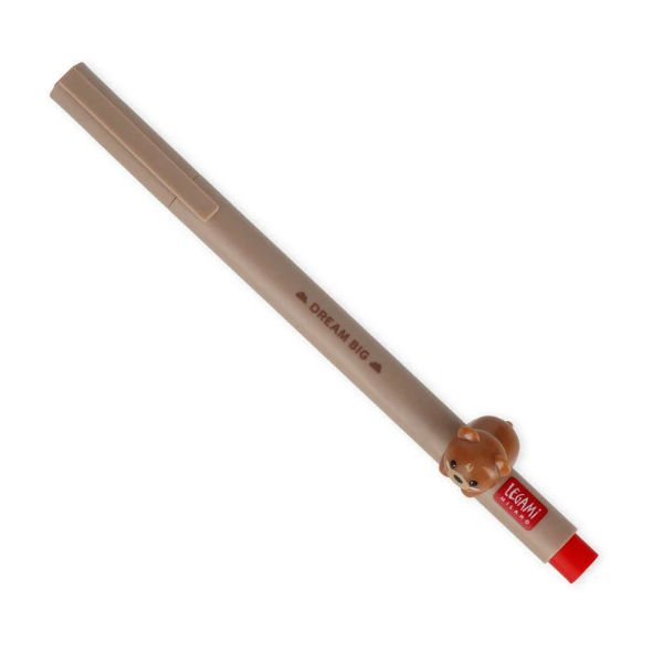 Ref. LEGCPP0003, LEGAMI - Stylo encre gel Lovely Friends ours, Marron, marque LEGAMI