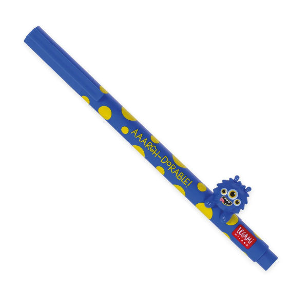 Ref. LEGCPP0014, LEGAMI - Stylo encre gel Lovely Friends monstre, Bleu, marque LEGAMI