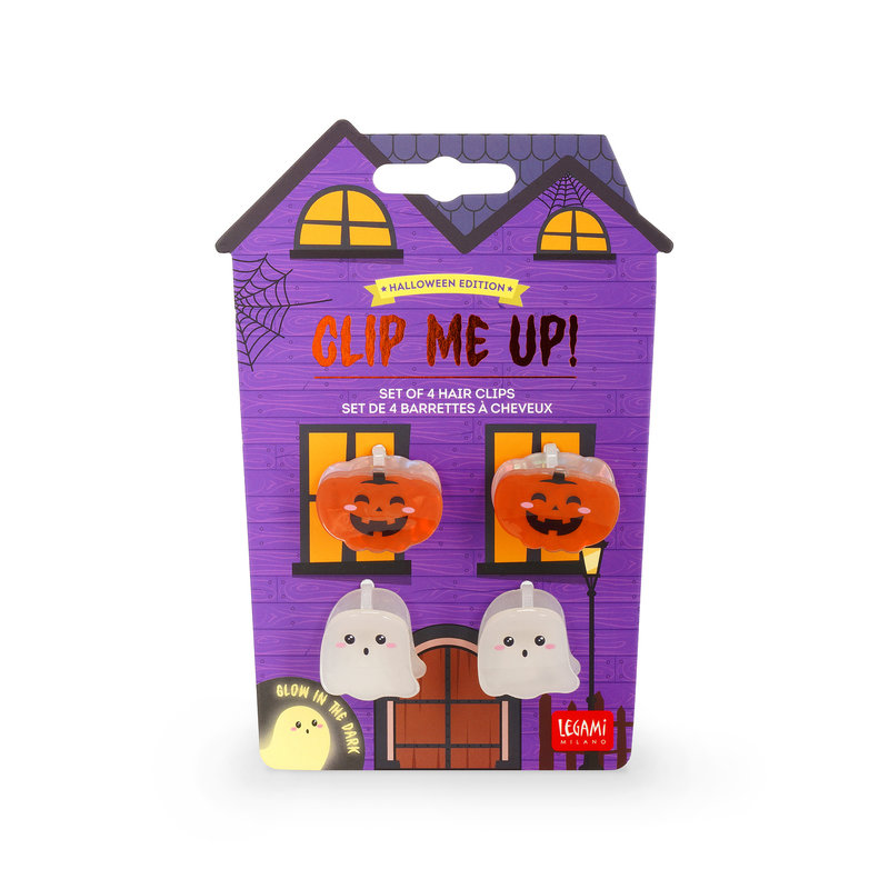 Ref. LEGHCL0005, LEGAMI HALLOWEEN - Set de 4 minis barettes à cheveux Halloween 2026, Assorties, marque LEGAMI