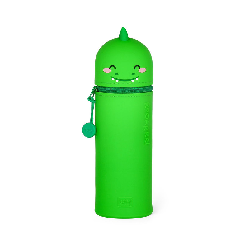 Image de  Fourre tout 2-en-1 silicone Kawaii - dino 