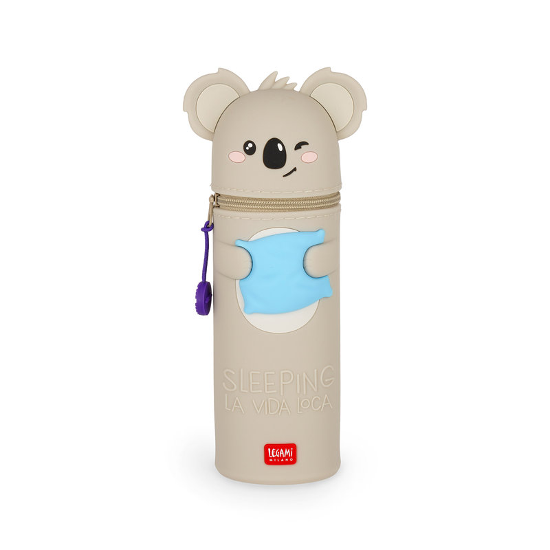 Ref. LEGKA0028, LEGAMI - Fourre tout 2-en-1 silicone Kawaii - Koala, Assorties, marque LEGAMI