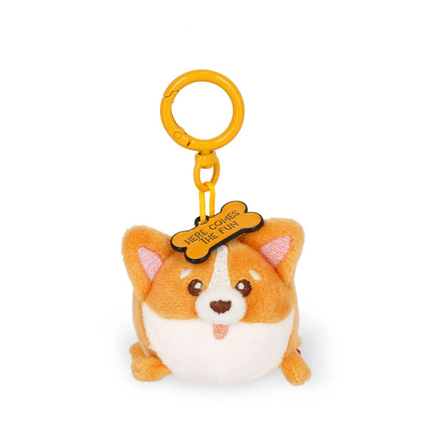 Image de  Porte-clés peluche Super Soft! corgi 