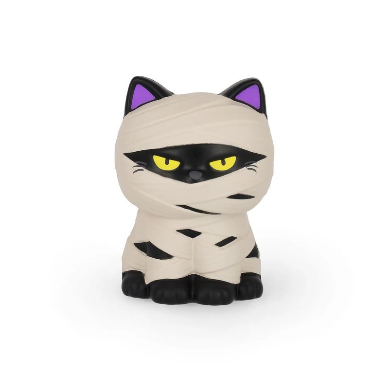 Ref. LEGSQIF0020, LEGAMI HALLOWEEN - Jouet anti-stress Stress Less chat momie, Noir, marque LEGAMI