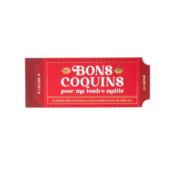 Image de  Carnet de 24 bons cadeaux coquins 