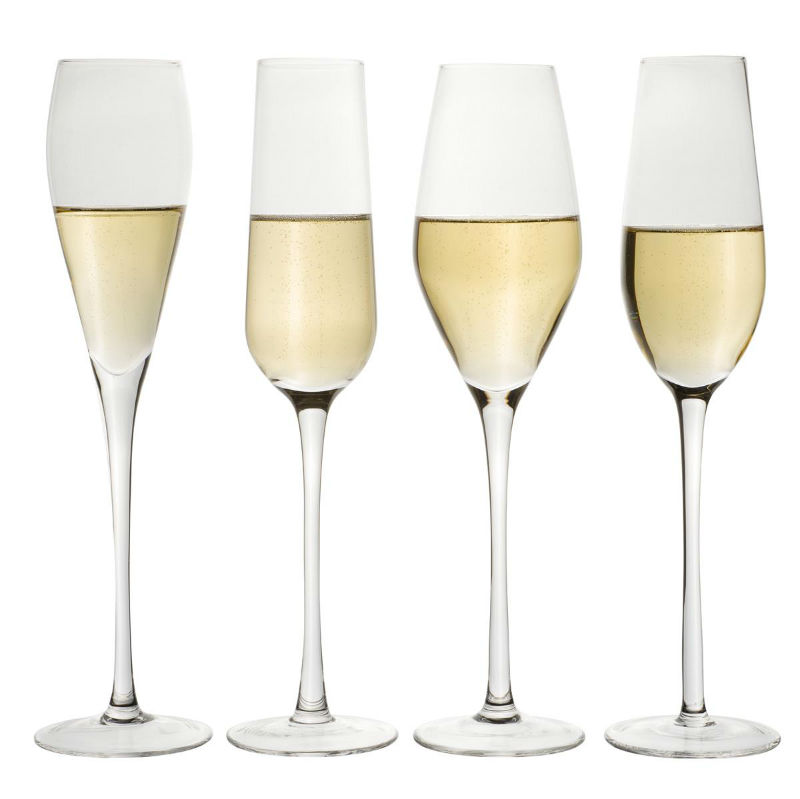Image de  Set 4 flûtes à champagne assortis 