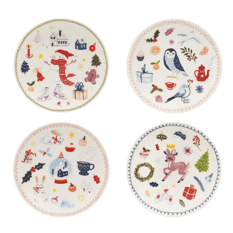 Image de  Coffret 4 assiettes sweet winter 