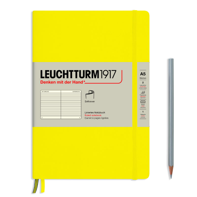 Image de  Carnet Leuchtturm souple A5 ligné citron 