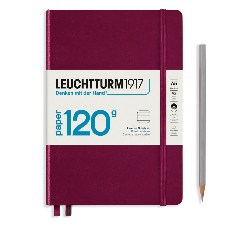 Image de  Carnet Leuchtturm ED 120gr A5 ligné bordeaux 