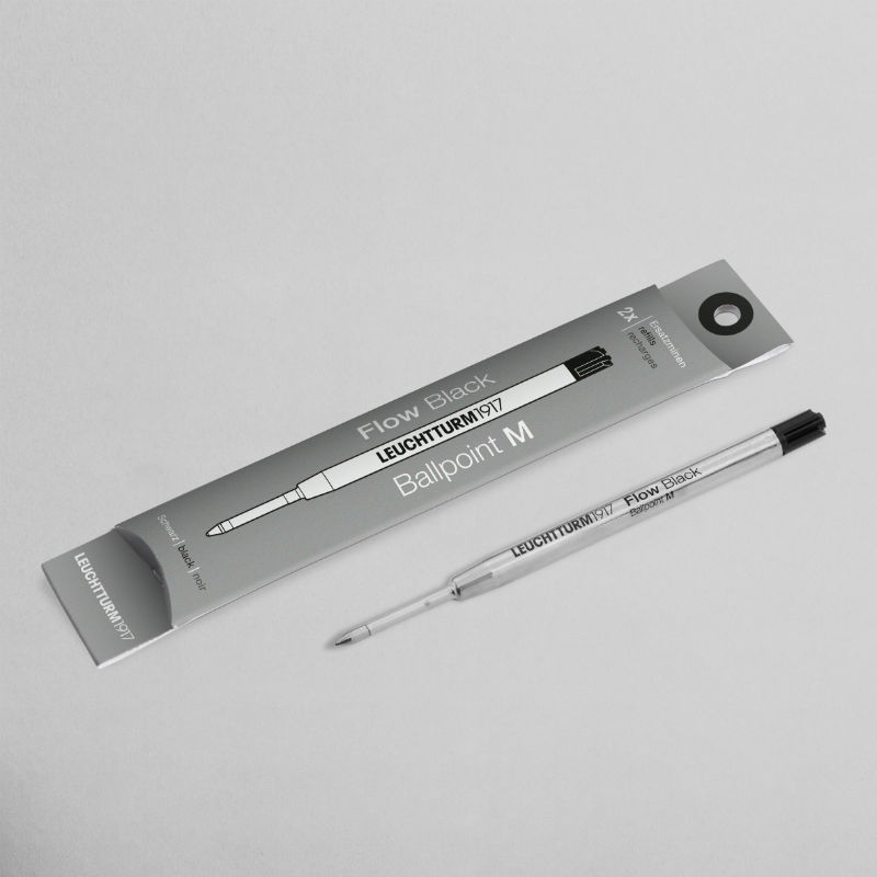 Image de  Lot 2 rech stylo bille Leuchtturm Drehgriffel M noir 