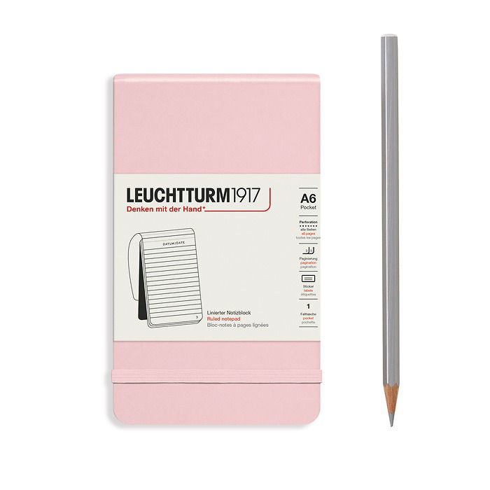 Image de  Carnet Leuchtturm Reporter A6 ligné powder 