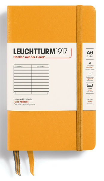 Image de  Carnet Leuchtturm rigide A6 ligné rising sun 