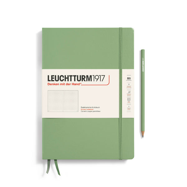 Image de  Carnet Leuchtturm B5 pointillés sauge 