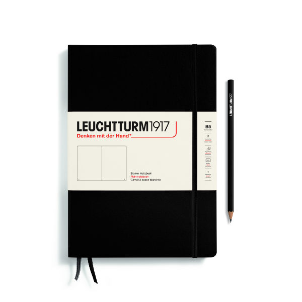 Image de  Carnet Leuchtturm B5 uni noir 