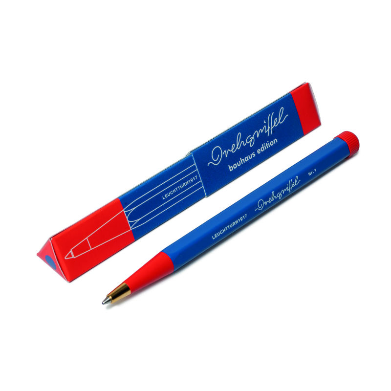Image de  Stylo bille Leuchtturm Bauhaus Drehgriffel bleu-rouge 