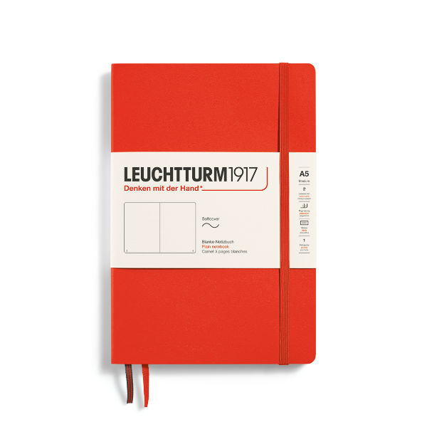 Image de  Carnet Leuchtturm souple A5 uni lobster 