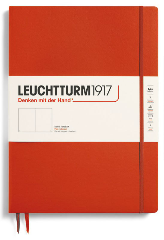 Image de  Carnet Leuchtturm Slim A4 uni fox red 