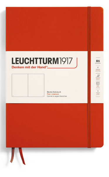 Image de  Carnet Leuchtturm B5 uni fox red 