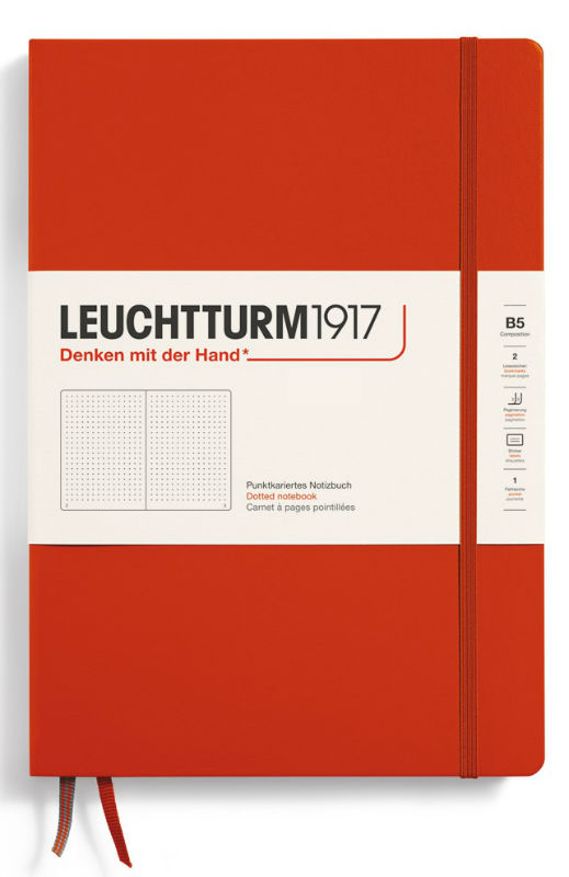 Image de  Carnet Leuchtturm B5 pointillés fox red 