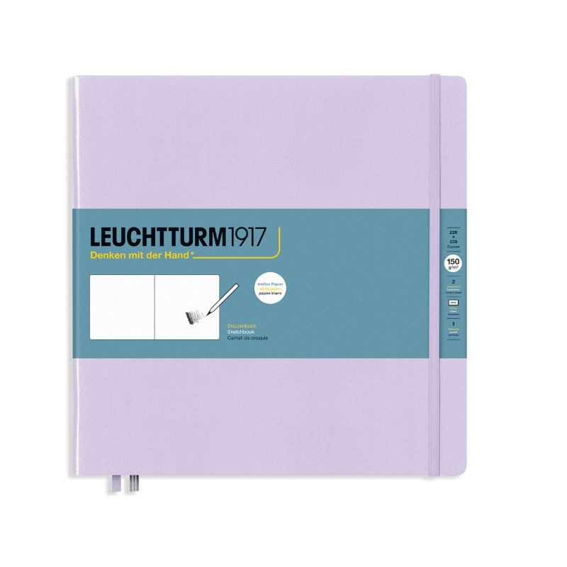 Image de  Carnet croquis Leuchtturm 22x22 uni lilas 