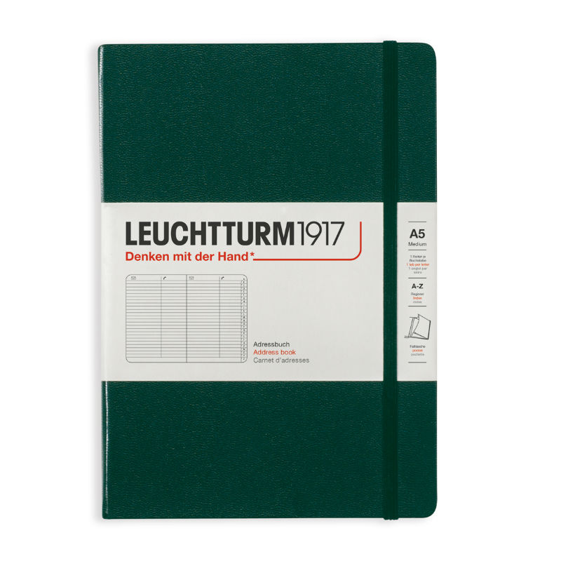 Image de  Répertoire Leuchtturm A5 vert forêt 