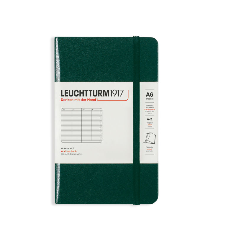 Image de  Répertoire Leuchtturm A6 vert forêt 